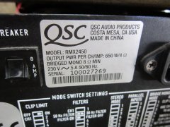 QSC RMX2450功放输出保护维修